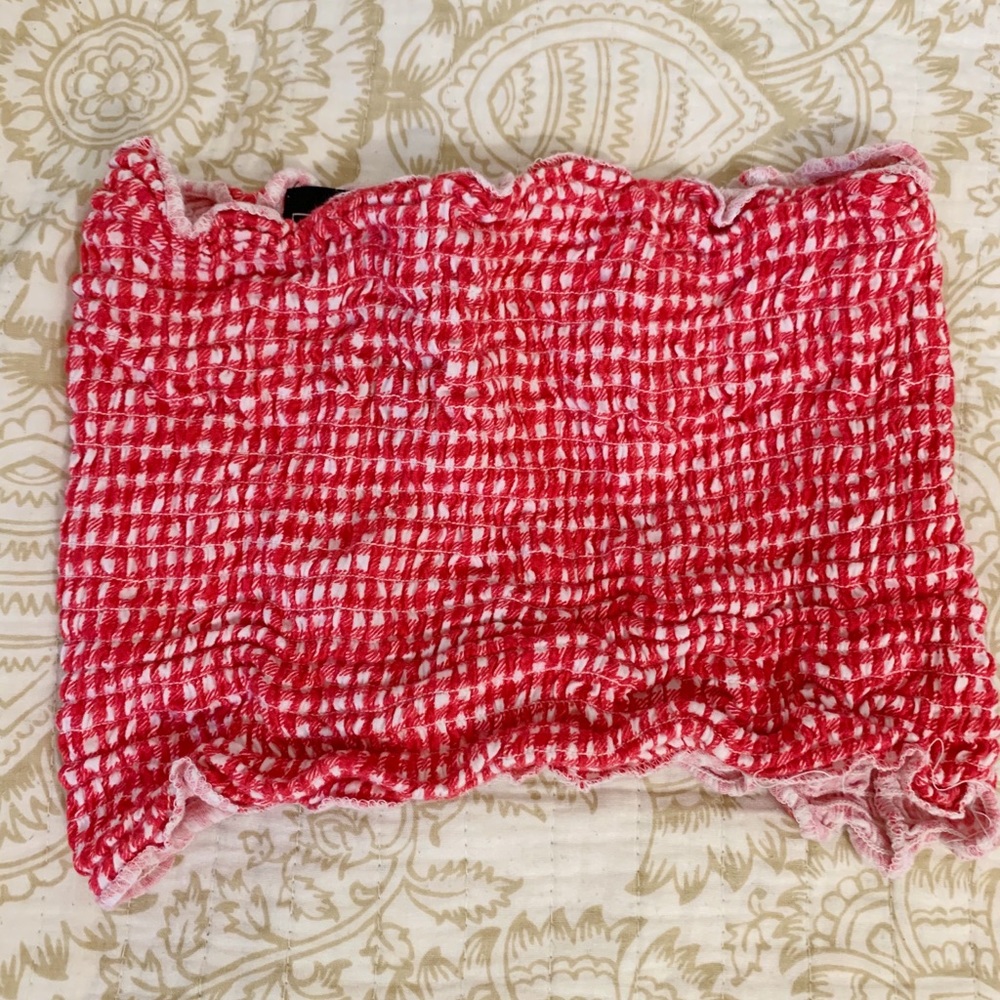 Gingham Tube Top